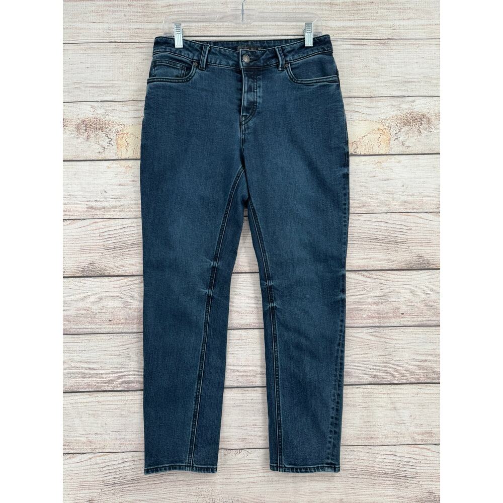prAna Buxton Slim Boyrfriend Jeans Womens 4/27 Blue Dark Wash Denim